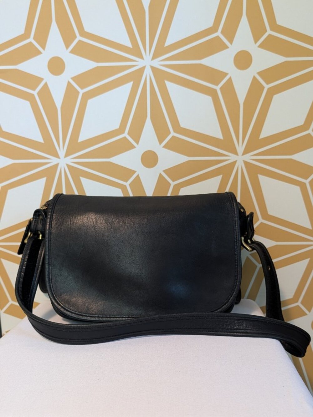 Vintage Coach Black Leather Patricia’s Legacy Shoulder / Crossbody